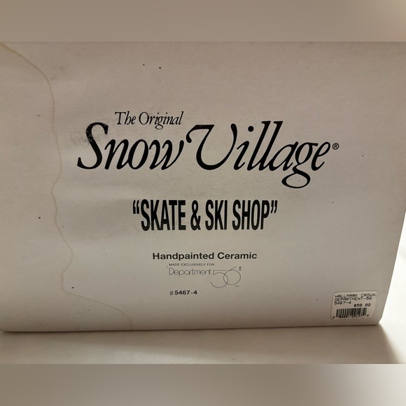 Dept. 56 Snow Village Skate & Ski Shop, circa 1994 - Picture 2 of 9